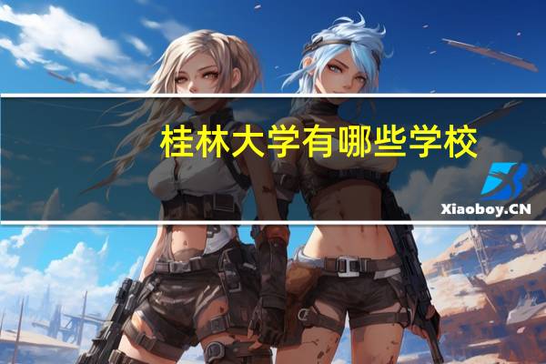 桂林大学有哪些学校