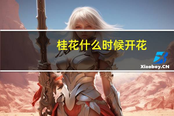 桂花什么时候开花