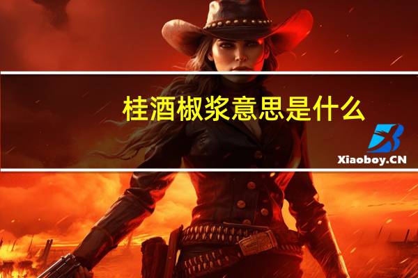 桂酒椒浆意思是什么