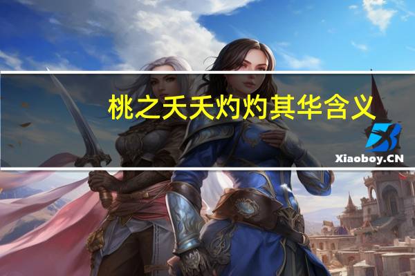 桃之夭夭灼灼其华含义（桃之夭夭灼灼其华成语）