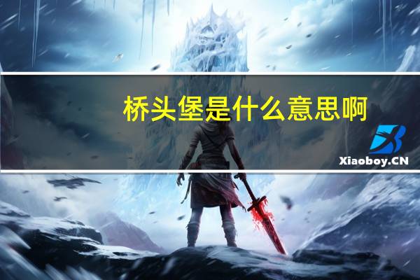 桥头堡是什么意思啊（桥头堡是什么意思）