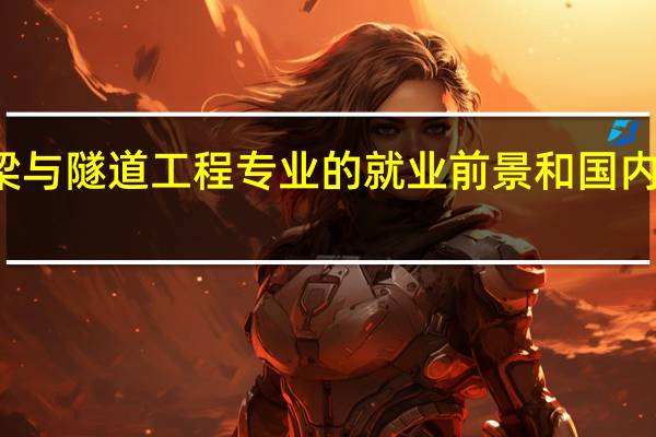 桥梁与隧道工程专业的就业前景和国内大学排名