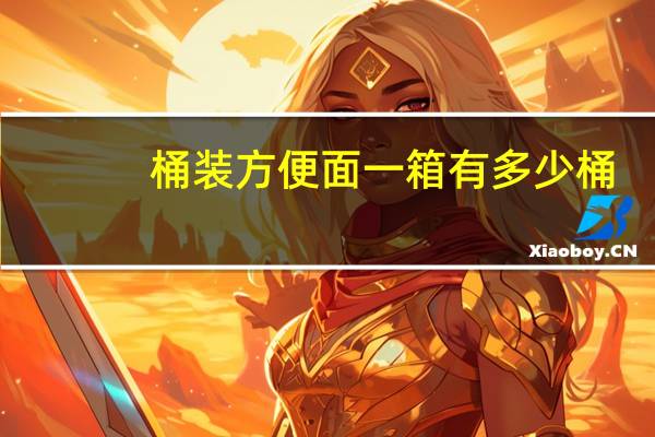 桶装方便面一箱有多少桶
