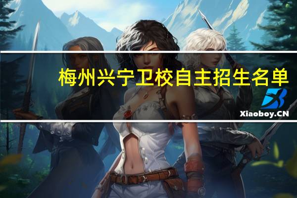 梅州兴宁卫校自主招生名单