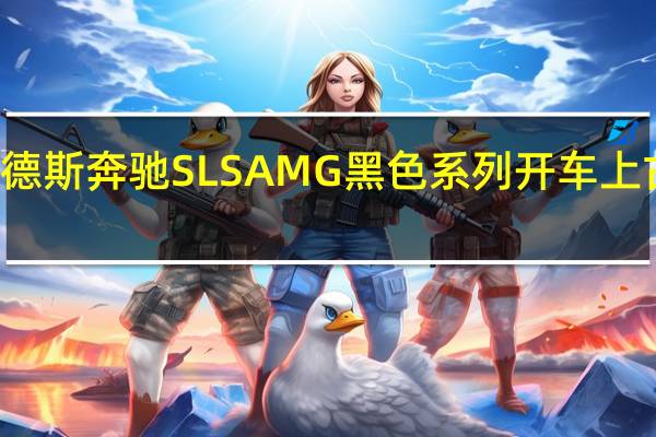 梅赛德斯奔驰SLSAMG黑色系列开车上古德伍德山