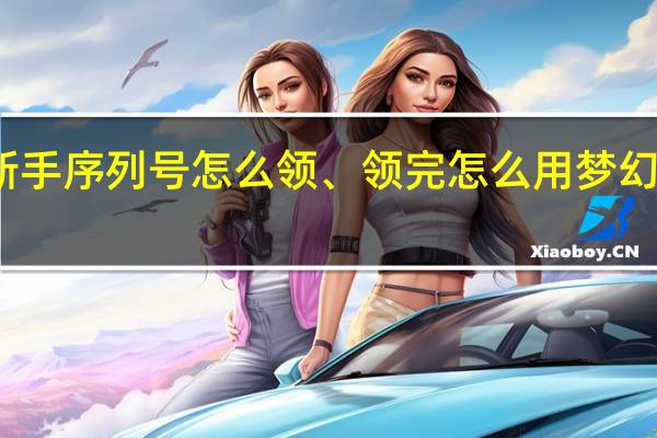 梦幻西游新手序列号怎么领、领完怎么用 梦幻西游新区序列号