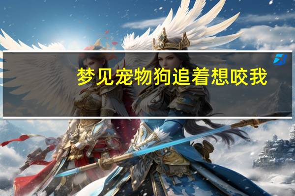 梦见宠物狗追着想咬我