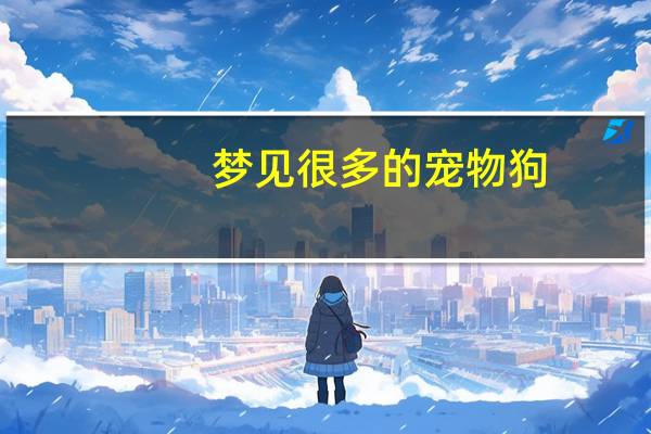 梦见很多的宠物狗