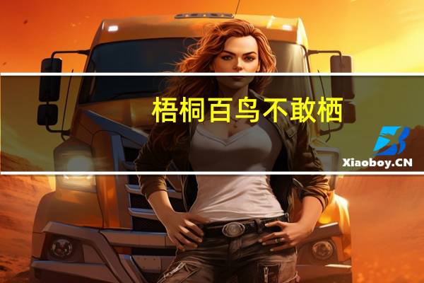 梧桐百鸟不敢栖,止避凤凰也什么意思