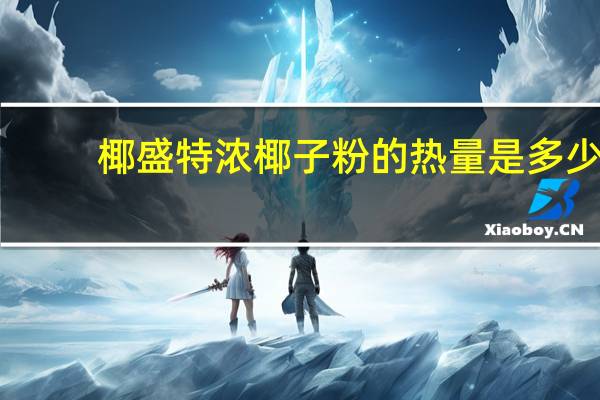 椰盛 特浓椰子粉的热量是多少