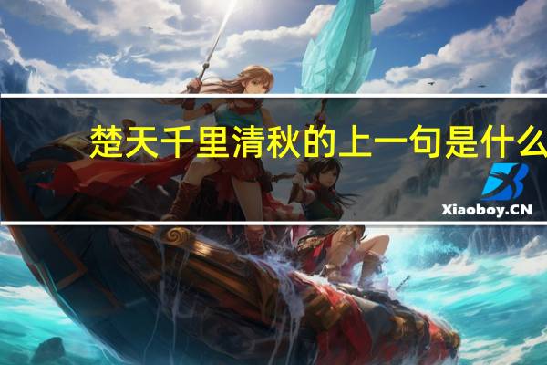楚天千里清秋的上一句是什么