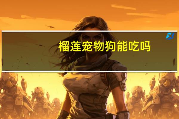 榴莲宠物狗能吃吗