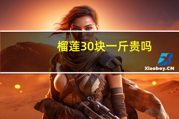 榴莲30块一斤贵吗