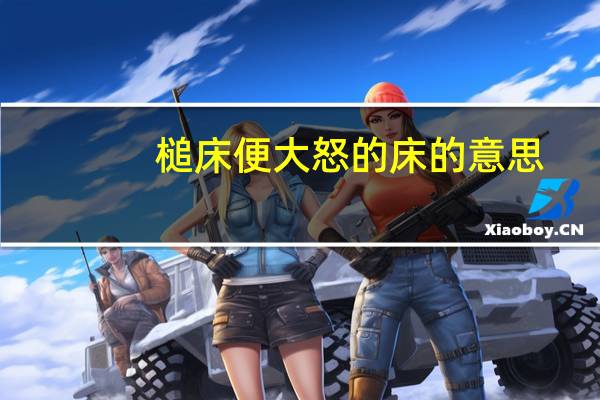 槌床便大怒的床的意思