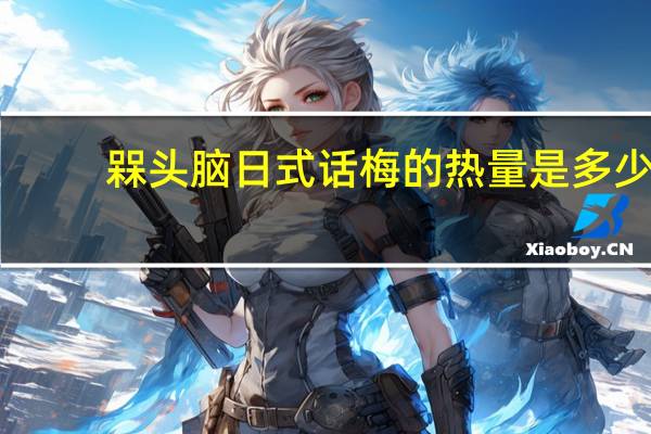 槑头脑 日式话梅的热量是多少
