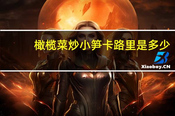 橄榄菜炒小笋卡路里是多少