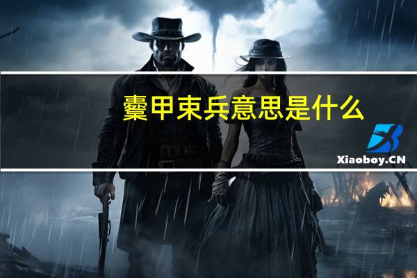 櫜甲束兵意思是什么