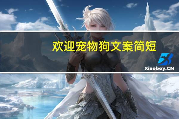 欢迎宠物狗文案简短