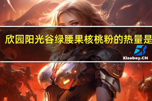 欣园阳光谷绿 腰果核桃粉的热量是多少