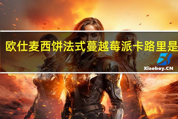 欧仕麦西饼 法式蔓越莓派卡路里是多少