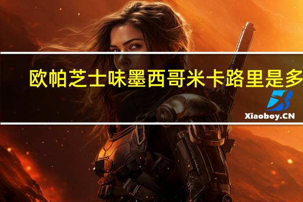 欧帕 芝士味墨西哥米卡路里是多少