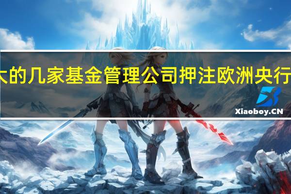 欧洲最大的几家基金管理公司押注欧洲央行利率尚未触顶