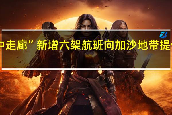 欧盟“空中走廊”新增六架航班向加沙地带提供人道主义援助