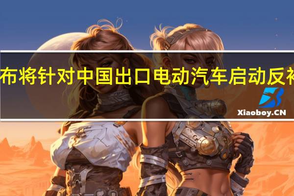 欧盟领导人宣布将针对中国出口电动汽车启动反补贴调查 外交部回应