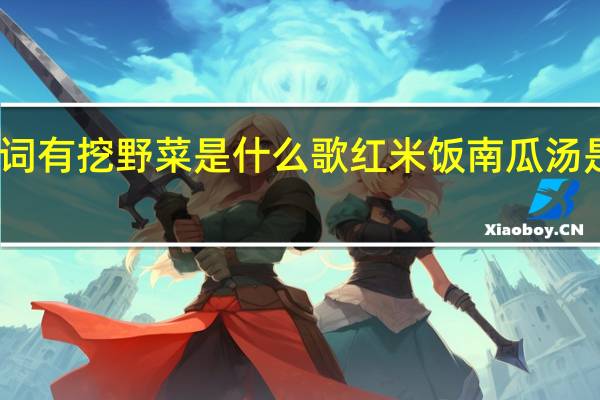 歌词有挖野菜是什么歌 红米饭南瓜汤是什么歌