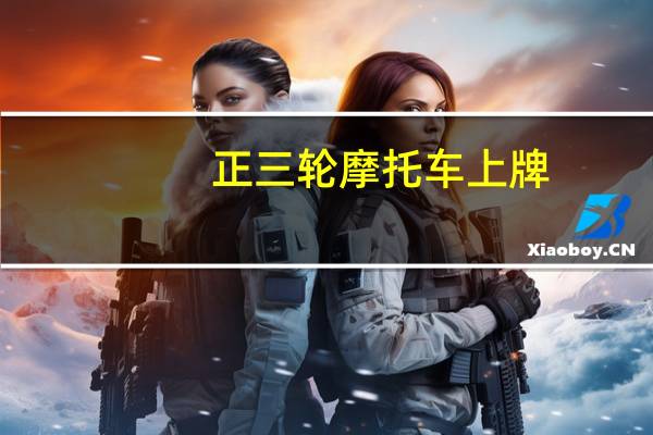 正三轮摩托车上牌（正三轮摩托车）