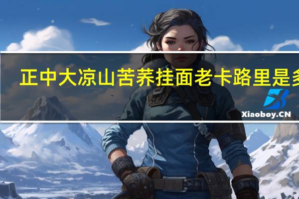 正中 大凉山苦荞挂面 老卡路里是多少