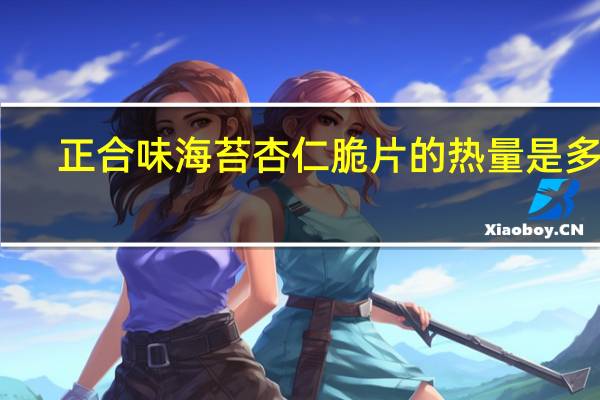 正合味 海苔杏仁脆片的热量是多少