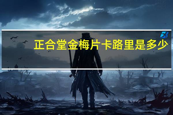正合堂 金梅片卡路里是多少