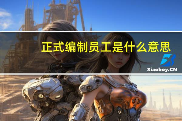 正式编制员工是什么意思