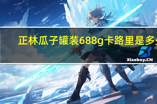 正林 瓜子 罐装688g卡路里是多少