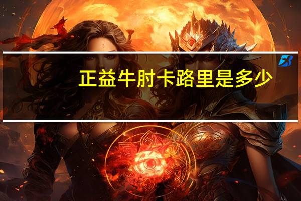 正益 牛肘卡路里是多少