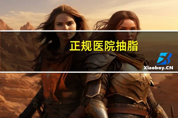 正规医院抽脂？医院可以抽脂肪吗