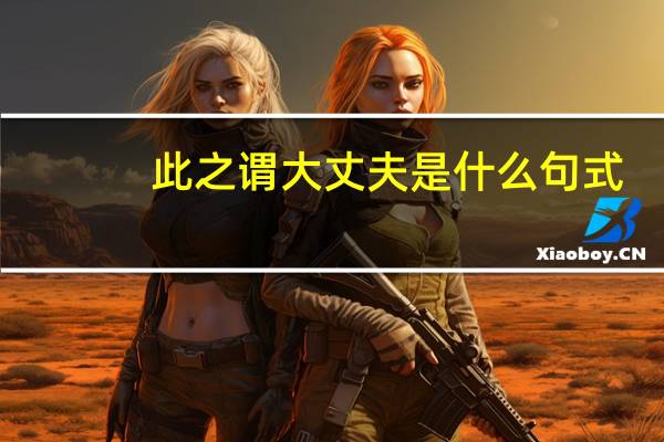 此之谓大丈夫是什么句式?(此之谓大丈夫的之是什么意思)