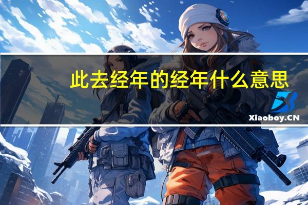 此去经年的经年什么意思