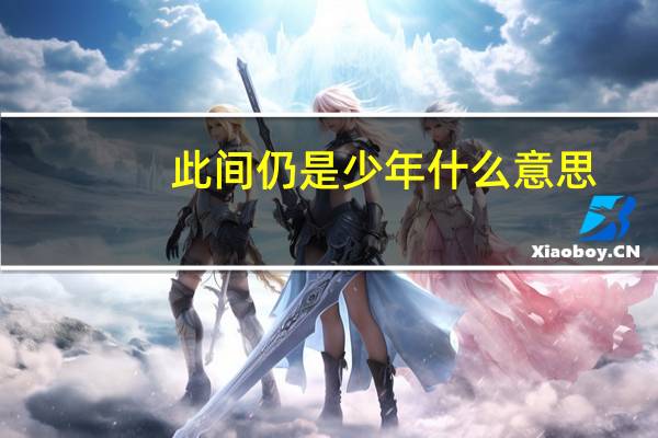 此间仍是少年什么意思