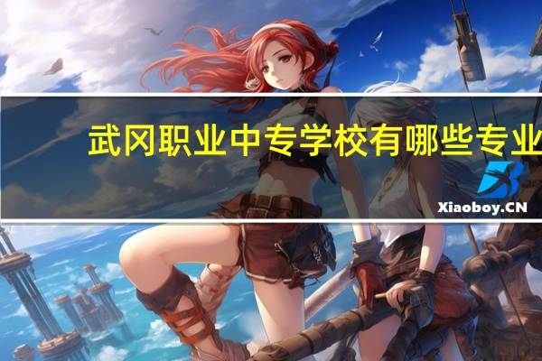 武冈职业中专学校有哪些专业