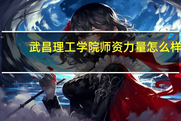 武昌理工学院师资力量怎么样,队伍水平如何