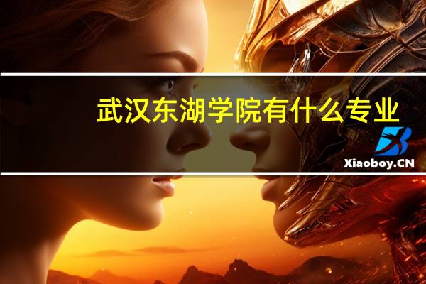 武汉东湖学院有什么专业