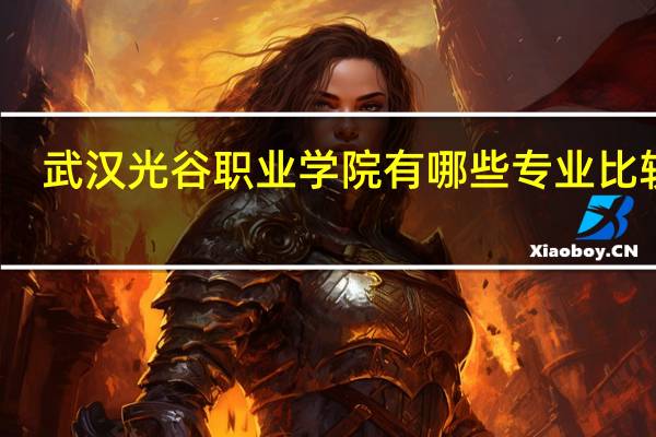 武汉光谷职业学院有哪些专业比较好