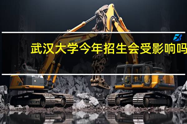 武汉大学今年招生会受影响吗
