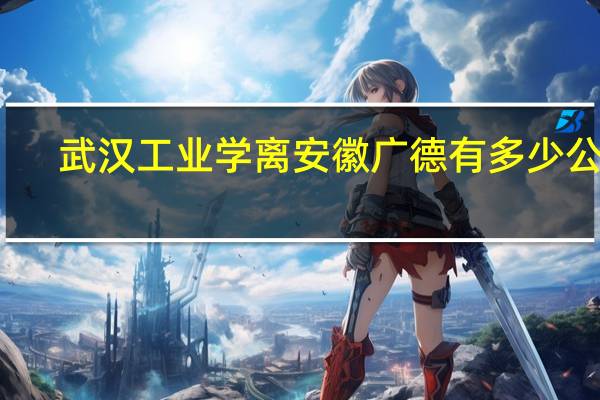 武汉工业学离安徽广德有多少公里