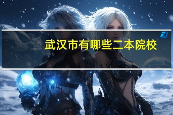 武汉市有哪些二本院校