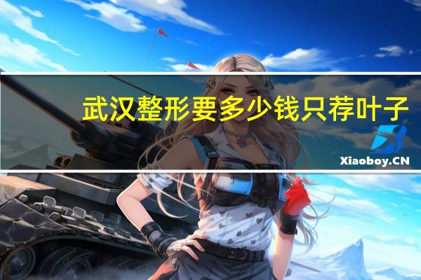 武汉整形要多少钱只荐叶子，武汉艺星整形医院是正规吗