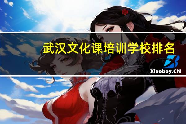 武汉文化课培训学校排名