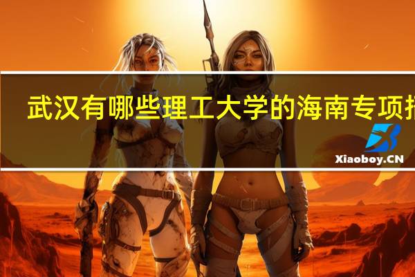武汉有哪些理工大学的海南专项招生